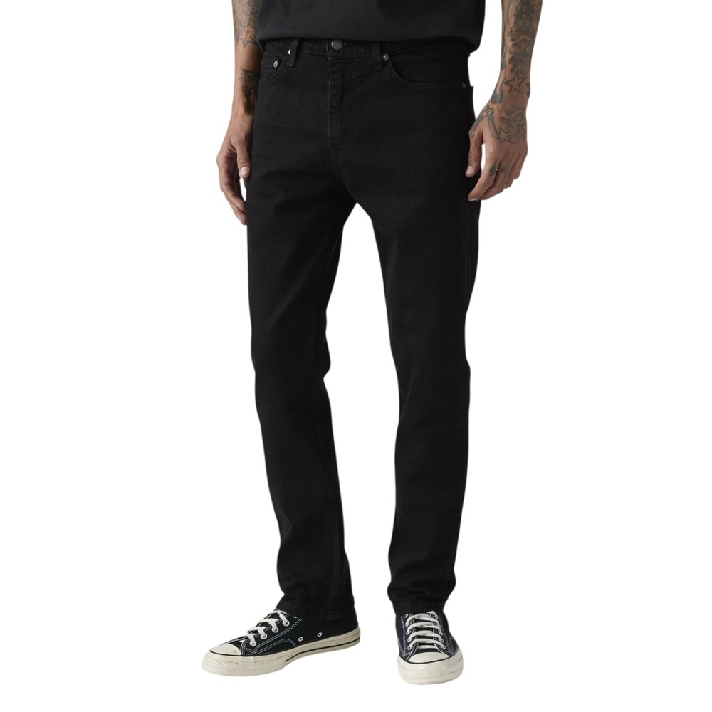 Native Men's Straight Black Jeans Low Level Waist Size 36x30 NEW